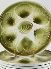 Service à huitres Moulin des Loups Orchies  6 assiettes Crustacés 24 Cm France