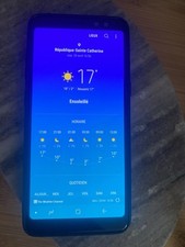 Samsung Galaxy A8 (2018) SM-A530F/DS - 32Go - Noir Carbone (Désimlocké) (Double