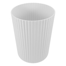  Corbeille à papier en plastique : Poubelle ronde à rayures pour chambre,