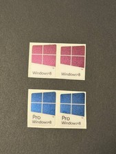 2 Pcs Windows 8/ Pro Sticker