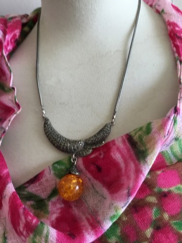 Ancien collier argent 925 - , et