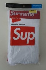 SS24 Supreme Hanes Blanc Boxer