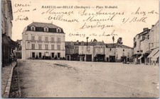 24 MAREUIL SUR BELLE - vue de la place saint andre.