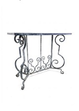 Table console vintage en métal 