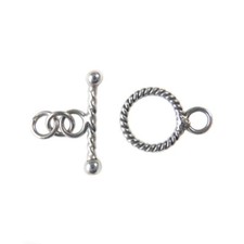 Fermoir Toggle 9 mm Argent