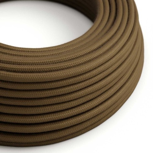 Câble textile rond coton - ,