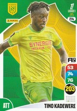 N° 214 - CARTE FOOT PANINI ADRENALYN 2025 / 2026 - TINO KADEWERE - FC NANTES