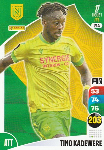 214 carte foot - n°,