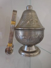 sucrier pince à sucres métal argenté vintage CURIOSITY by PN