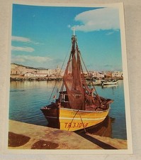 Carte Photo AGFA 3 Bateau dans port :  Reproduction tirage sur papier AGFACOLOR