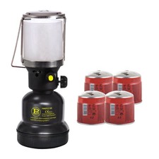 Lampe à gaz 1100W piezo+ 4 cartouches gaz 190g INTEC