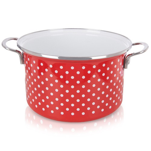 Cocotte émaillée rouge - Émaillée, tecka