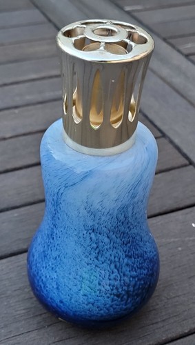 Lampe berger 1980 - cristal, bleu