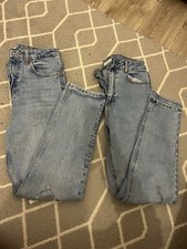 lot de 2 pantalons de style « mom » (large), zara et kiabi taille 36