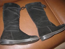 bottes daim noires 37