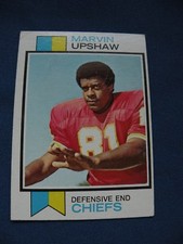 1973 Topps Marvin Upshaw Chiefs card #186 NFL football $1 S&H
