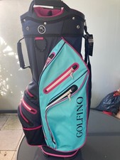 sac de golf dame Golfino neuf, vert et noire , porté et chariot 