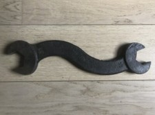 Clé Ancienne Plate Courbe Acier EFP 32/35 SNCF Très Bon État Années 1960-1970