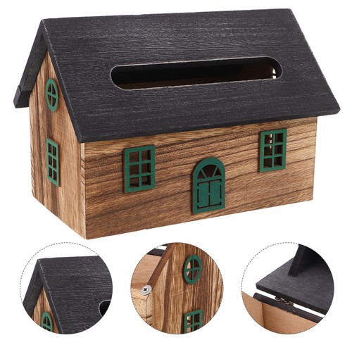 Boîte serviettes bois - boîte, en