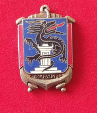 INSIGNE MILITAIRE  - DELSART H384 - 41 RAMA RGT ARTILLERIE MARINE - SANS ATTACHE