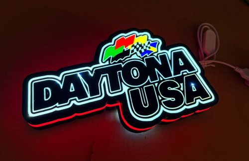 Daytona usa arcade lightbox - arcade,