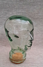 MAROTTE TÊTE à CHAPEAU en VERRE  21 cm