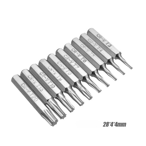 Embouts tournevis torx 4mm - 10,