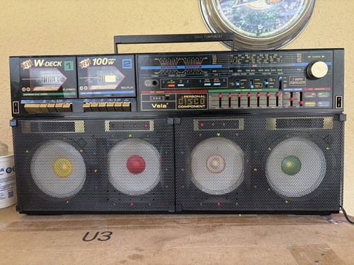 Vintage boombox vela dk990r - vela,