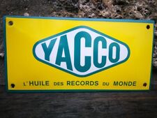 Plaque émaillée YACCO Enamel sign no Esso Shell Bp Antar Avia