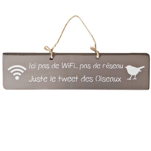 Plaque décorative bois - plaque, en