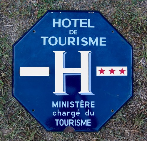 Hotel ancienne plaque - ancienne,