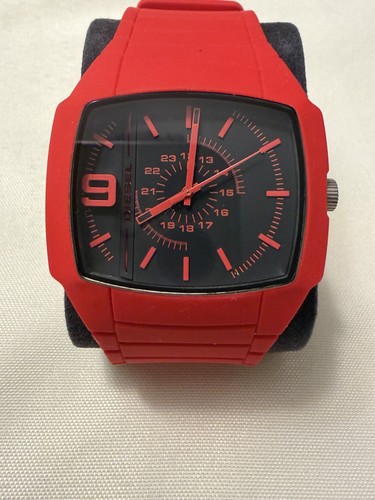 Red diesel men watch - red,