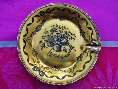 Assiètte ancien peinte la - assiètte, à