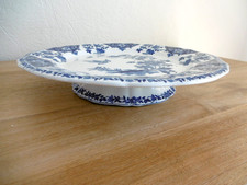 PRESENTOIR FAIENCE GIEN DECOR DELFT OISEAUX BLEUS Lot 1.