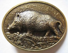 BOUCLE DE CEINTURE SANGLIER  CHASSE  COUNTRY - Ref.43
