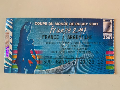Ticket match rugby - world, cup