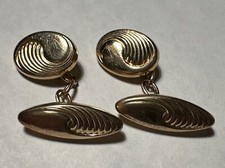 Boutons de manchettes anciens - plaqué or MURAT