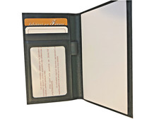 VrE 26154 Cuir Vert Etui porte Chequier Talon en haut Portefeuille pm