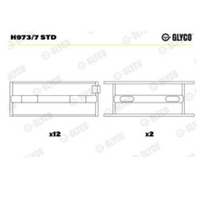 Glyco H973/7 STD Roulements De
