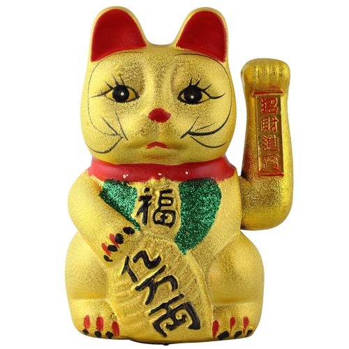 Chat chanceux signe porte