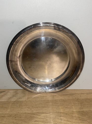 Assiette métal argenté - métal,