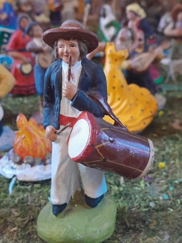 Santon ancien tambourinaire - tambourinaire, 9
