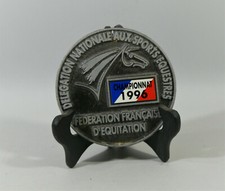 PLAQUE DE CONCOURS HIPPIQUE, 1996, Fédération Française d'Equitation, cheval