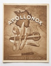 Catalogue APOLLONOX Société Générale Coutellerie Couverts + Tarifs, PARIS 1950