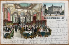 CPA Chromo-litho, années 1900: DOROTHEENHOF, LEIPZIG. Intérieur et extérieur