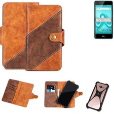 Couverture de téléphone portable pour Wiko Tommy 2 Case Cover Marron 