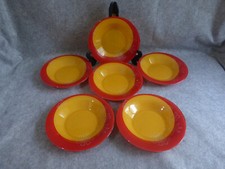 6 assiettes creuses luminarc,motif floral