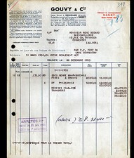 NANCY (54) USINE de FORGES ACIERIE / OUTILS de JARDIN "GOUVY & Cie" en 1955