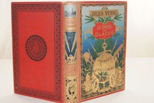 JULES VERNE LE SPHINX DES GLACES HETZEL  CIRCA 1903 CARTONNAGE GLOBE DORE TYPE I