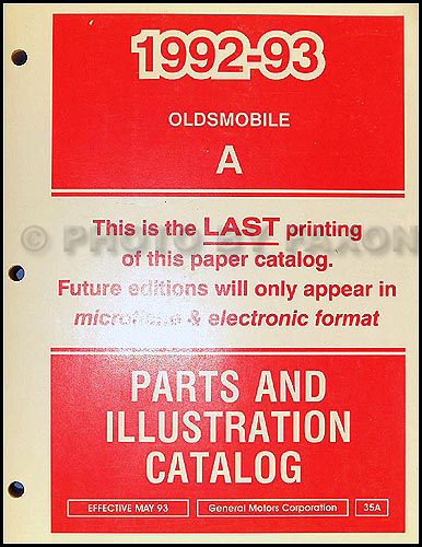 Livre pièces cutlass ciera - cutlass,